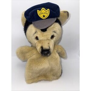 Vintage Dakin 1990 German Shepherd Police Dog Cuddly‎ K9 Plush 12" Inches